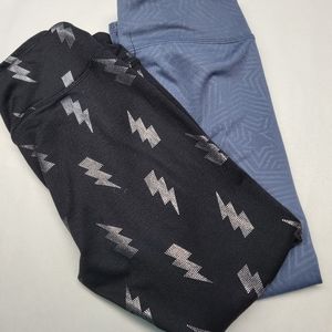 Athletic leggings 2 pairs size med 7/8